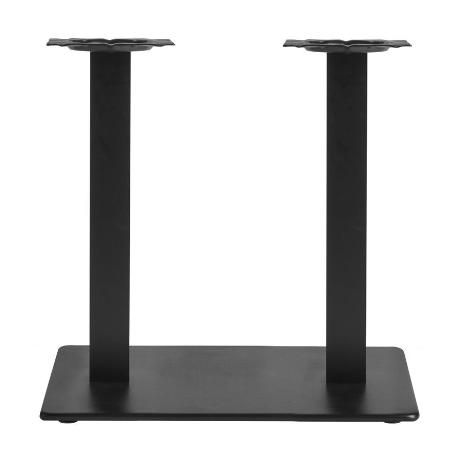 Anzio black large rectangle dining table base.