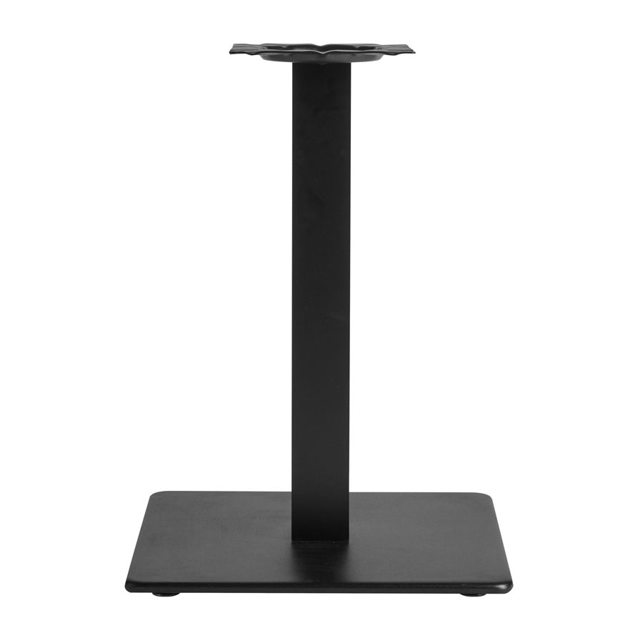 Anzio black large square dining table base.