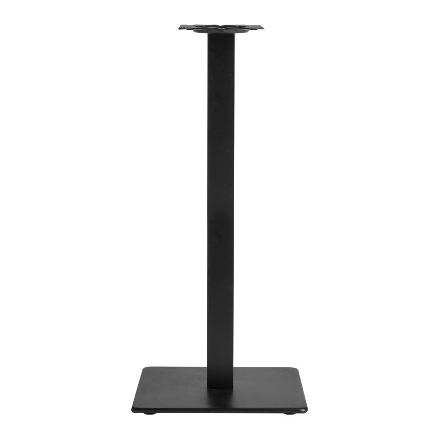 Anzio black large square poseur bar table base.