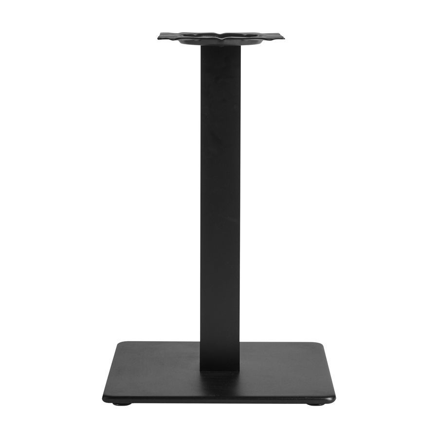 Anzio black small square dining table base.