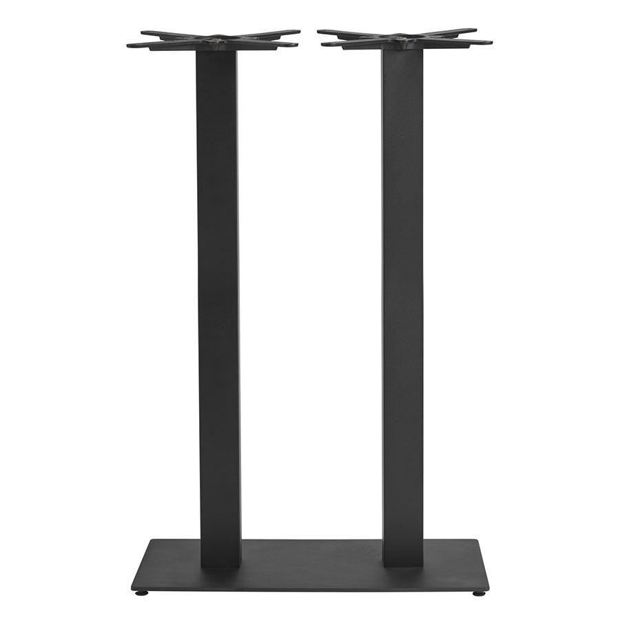 Boston sleek black large rectangular bar table base.