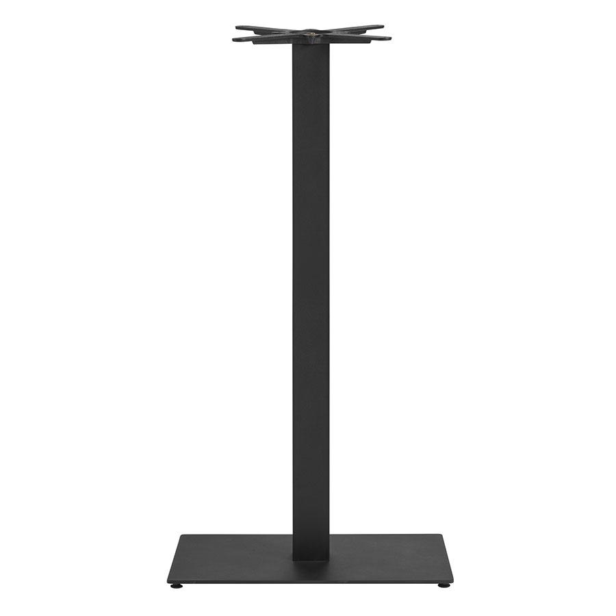 Boston sleek black small rectangular bar table base.