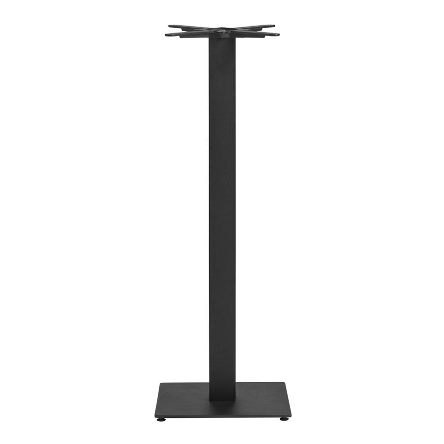 Boston sleek black small square bar table base.