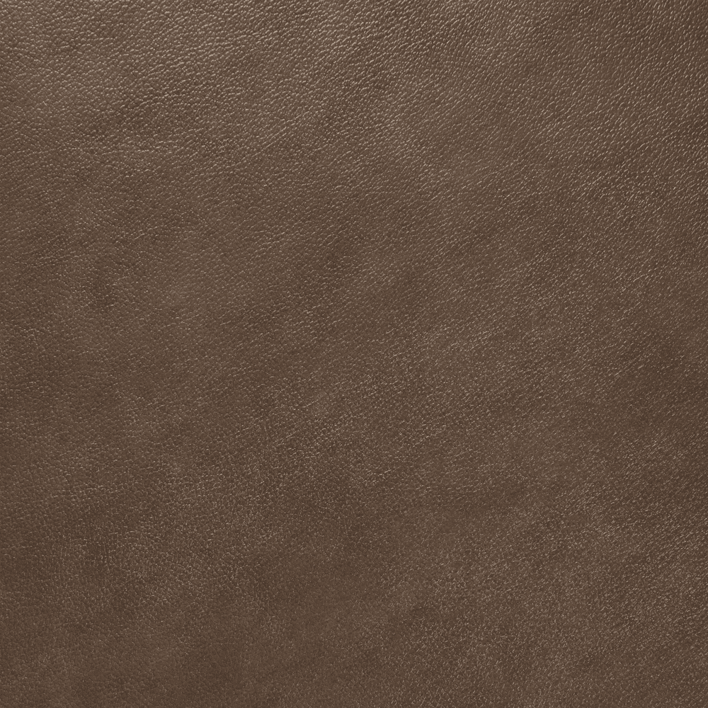 Close up of Relish side chair brown faux leather seat pad.