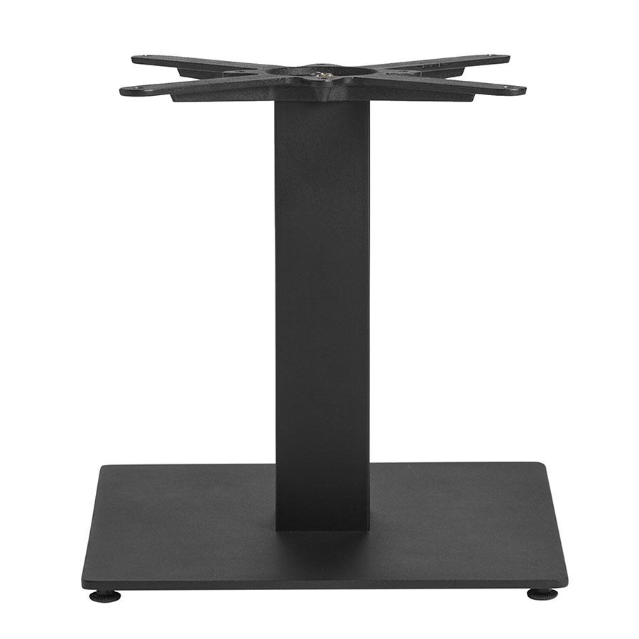 Boston sleek black small square coffee table base.